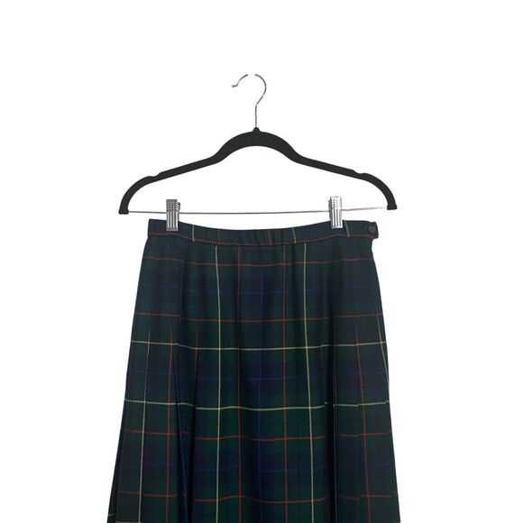 Vintage Pendleton Signature Tartan Skirt Sz 6 Midi Plaid Wool Preppy Academia - Picture 4 of 12